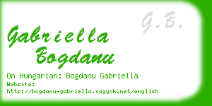 gabriella bogdanu business card